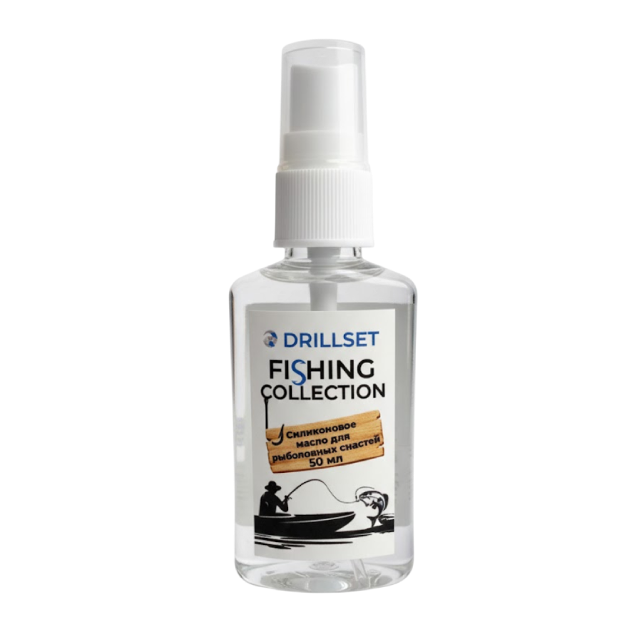 DRILLSET FISHING COLLECTION Силиконовое масло для рыболовных снастей с распылителем 50 мл